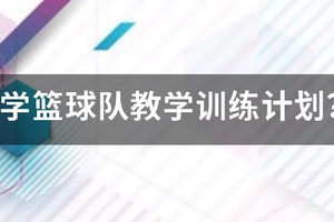 小学篮球训练计划缺点与不足分析